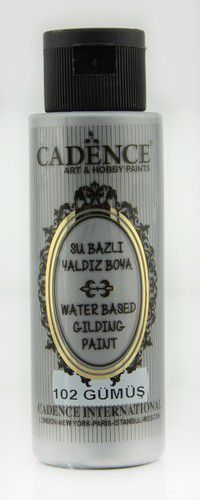 Cadence Gilding Metallic acrylverf | Zilver | 0102 | 70ml