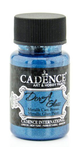 Cadence Dora Glas & Porselein verf Metallic Dora blauw 3134