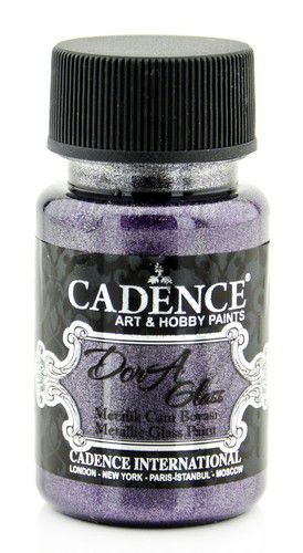 Cadence Dora Glas & Porselein verf Metallic Dark orchid 3139