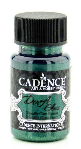 Cadence Dora Glas & Porselein verf Metallic Emerald Groen