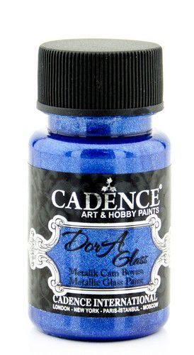 Cadence Dora Glas & Porselein verf Metallic Sax blue 3154 |