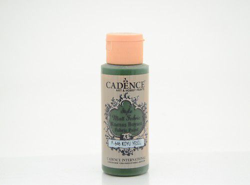 Cadence Style Mat textiel verf Donkergroen F646 |59ml