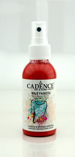 Cadence Fashion spray textiel verf Scharlaken rood | 1107 | 100ml