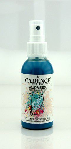 Cadence Fashion spray textiel verf Donker Turquoise |  1116 | 100ml