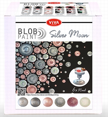 Viva Decor Blobpaint Set Silver Moon