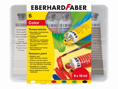EberhardFaber Gouache | Plakkaatvef set van 6 kleuren