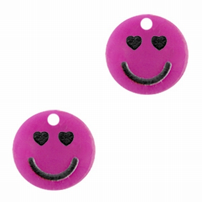 Plexx bedels smiley hearts Peonia Purple | 5 stuks