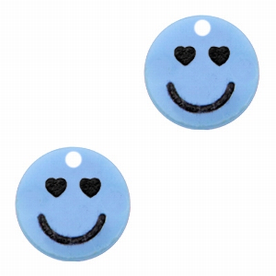 Plexx bedels smiley hearts Lavender blue | 5 stuks