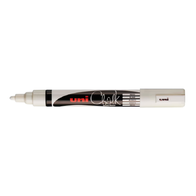 Uni Chalk Marker 5M,Wit