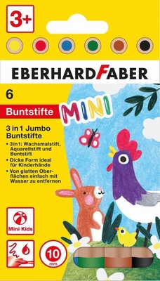 Eberhard Faber Jumbo kleurpotlood set a 6 stuk