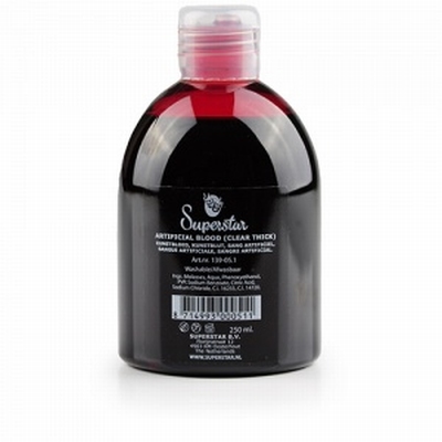 Superstar Fake Blood, clear thick clotting 250 ml.