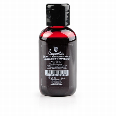 Superstar Fake Blood, clear thick clotting 50 ml.
