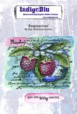 IndigoBlu stempel A6 | Raspberries