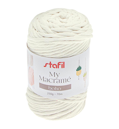 Stafil My Macrame Boho, Cream 250gr / 70mtr.