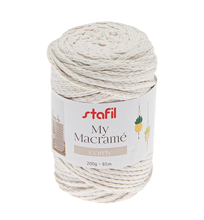 Stafil My Macrame Cordy, Cream 200gr / 85mtr.