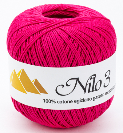 Haakgaren Nilo nr.3 - 105 raspberry 100gr / 270mtr