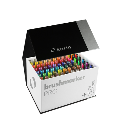 Karin Brushmarker Pro Mega Box Plus 72 stuks