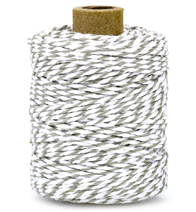 Cotton Twine cord, grey, 50mtr x 2mm