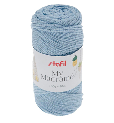 Stafil My Macrame Yarn, Blue Baby 100gr / 90mtr.