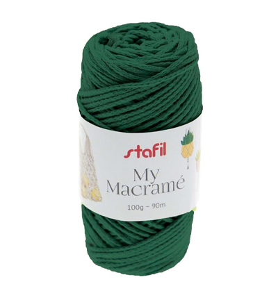 Stafil My Macrame Yarn, Dark Green 100gr / 90mtr.