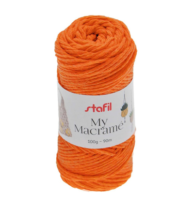 Stafil My Macrame Yarn, Orange 100gr / 90mtr.