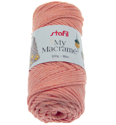 Stafil My Macrame Yarn, Peach 100gr / 90mtr.