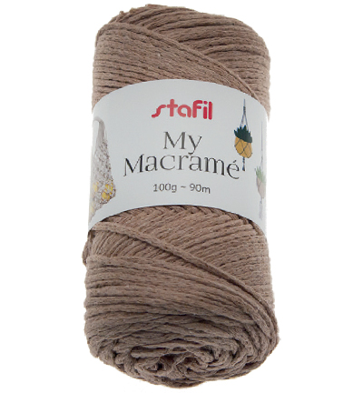 Stafil My Macrame Yarn, Coffee 100gr / 90mtr.