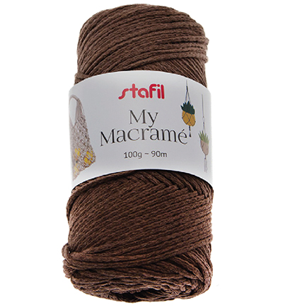 Stafil My Macrame Yarn, Dark Brown 100gr / 90mtr.