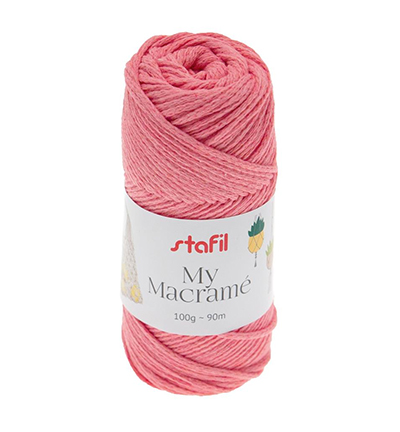 Stafil My Macrame Yarn, Rose 100gr / 90mtr.