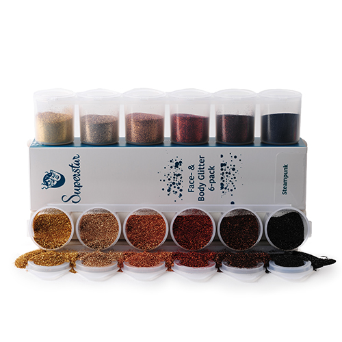 Steampunk  Glitter Mix Sixpack 90 ml.
