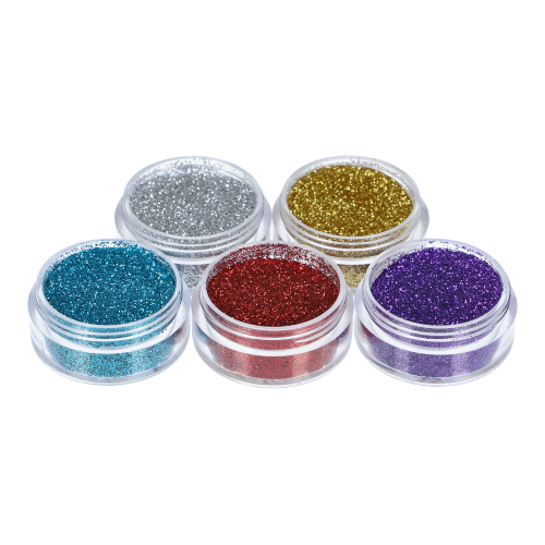 Basic Glitter Set for Glitter Tattoo 5 x 5ml