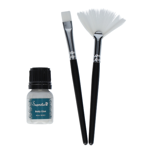 Brush & Glue  set for Glitter Tattoo