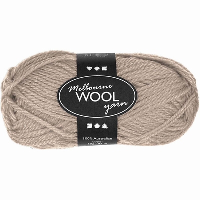 Melbourne garen, beige, L: 92 m, 50 gr