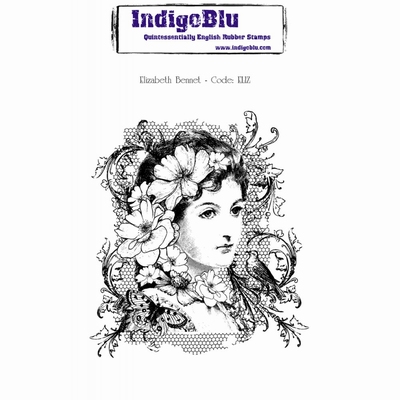 IndigoBlu stempel Elizabeth Bennet Mounted A6 Rubber Stamp