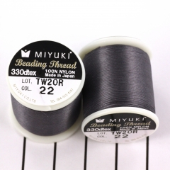 Miyuki Beading Draad Donker Grijs | 50 meter | 0.2 mm dik