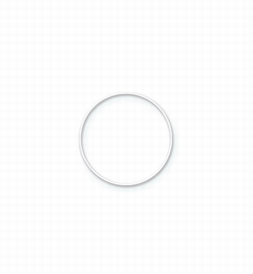 Ring metaal 3mm - 10 cm doorsnede | WIT