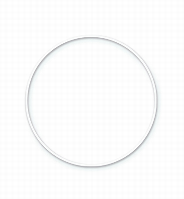Ring metaal 3mm - 8 cm doorsnede | WIT