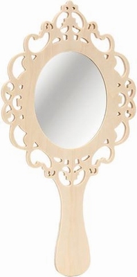 Houten Handspiegel Prinses Groot