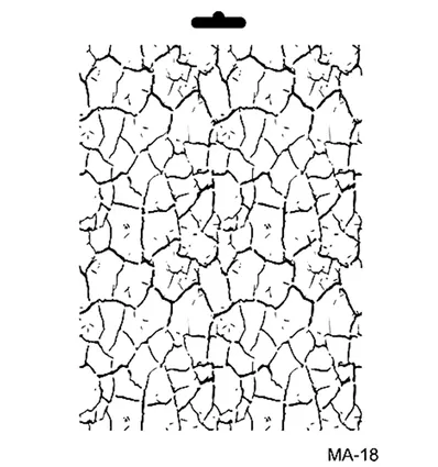 Cadence Mixed Media Stencil MA18 21x29 cm Crackle