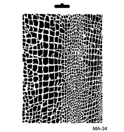 Cadence Mixed Media Stencil MA34 21x29 cm Slang