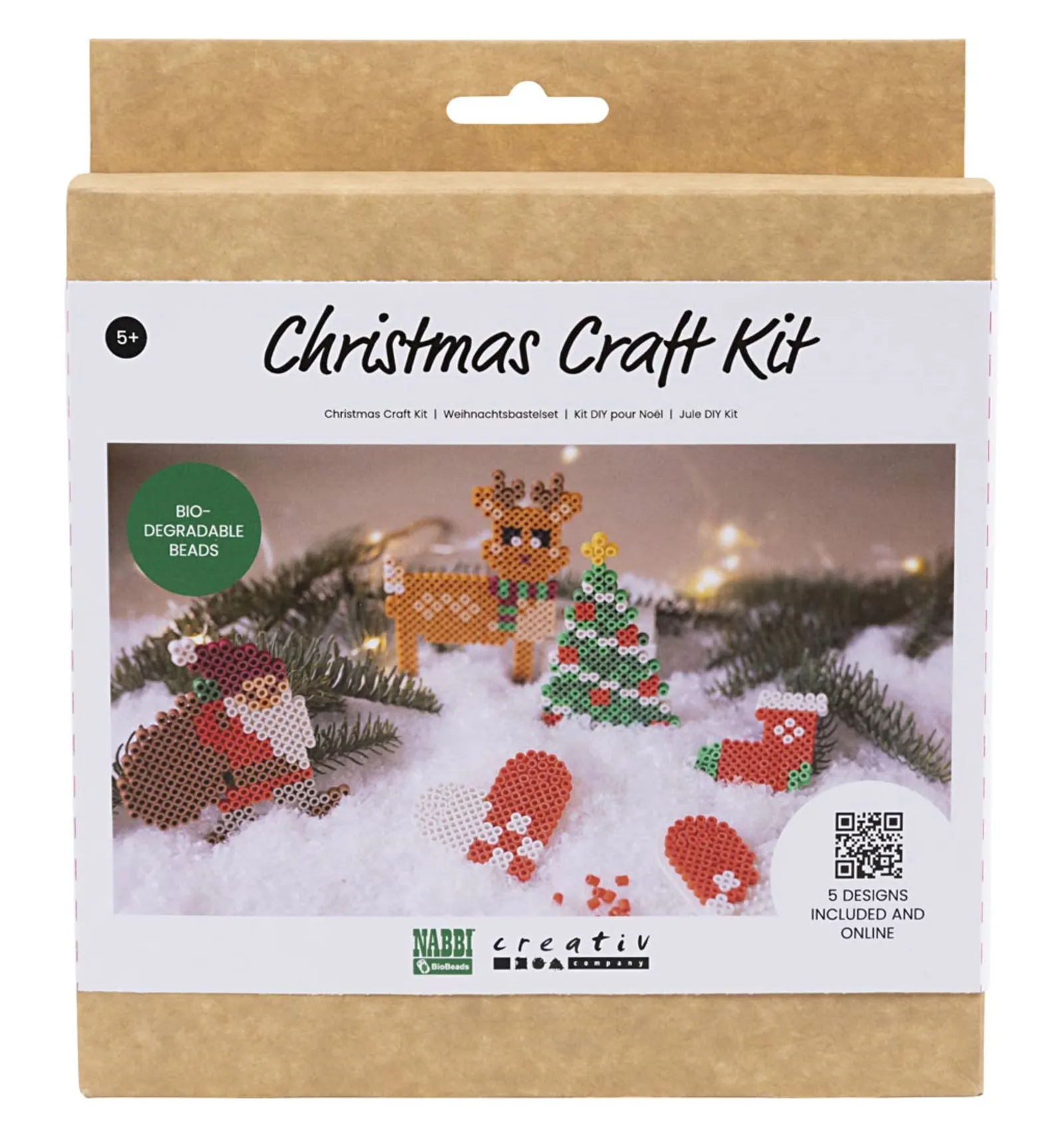 Nabbi BioBeads Creatieve Strijkkralen Set Kerst Kerstman