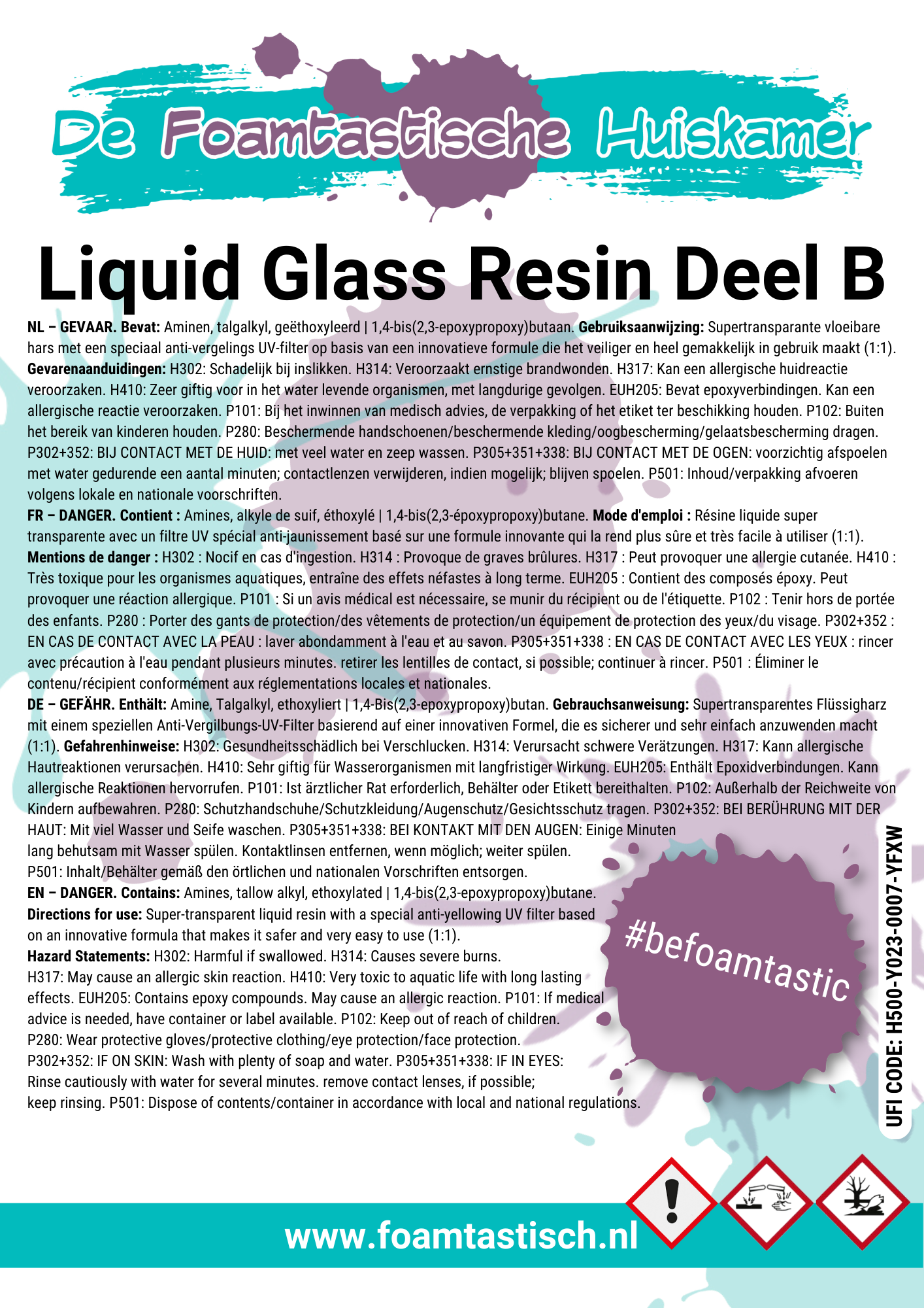 Reschimica | Liquid Glass Resin | Epoxy | 1 : 1