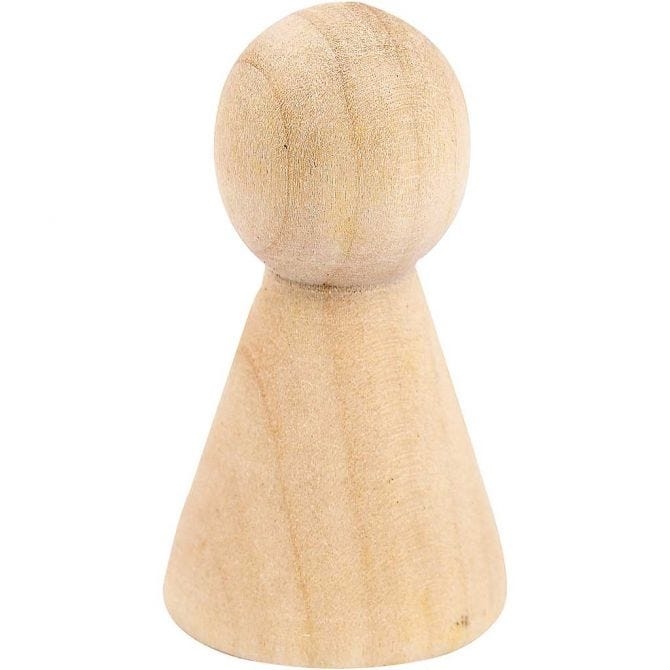 Kegelvormig lijf, H: 4 cm, B: 2,2 cm | 10 stuks