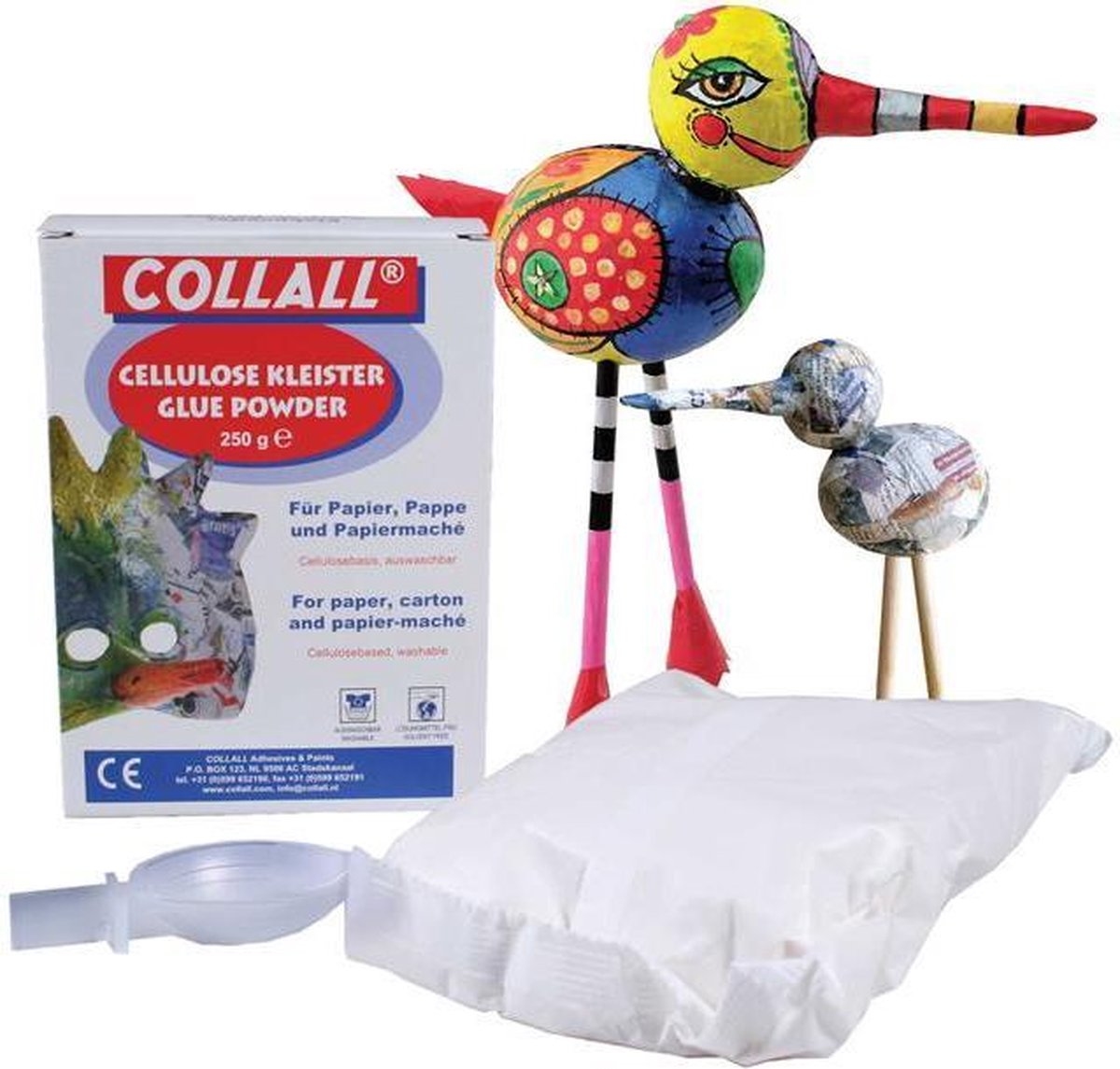 Collall Plakpoeder | Voor papier maché | 250gr