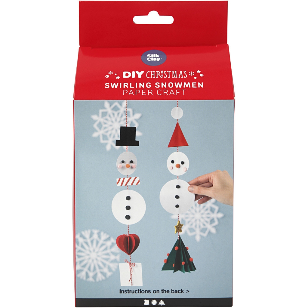 DIY Christmas | Swirling Snowmen | Knippen plakken
