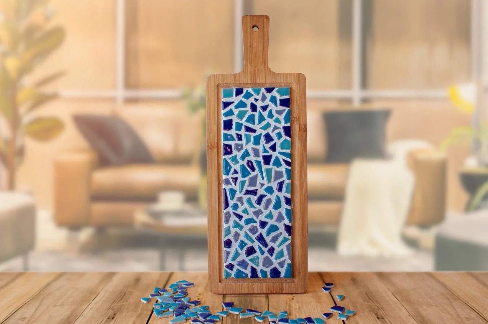 DIY Mozaïek Borrelplank Klein Pakket - Roze | Creatief Knutselpakket