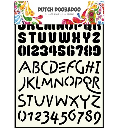 Dutch Doobadoo Stencil Art Alphabet 4