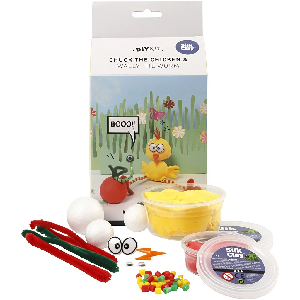 Easy kit Foamclay + Silk Clay Kuiken