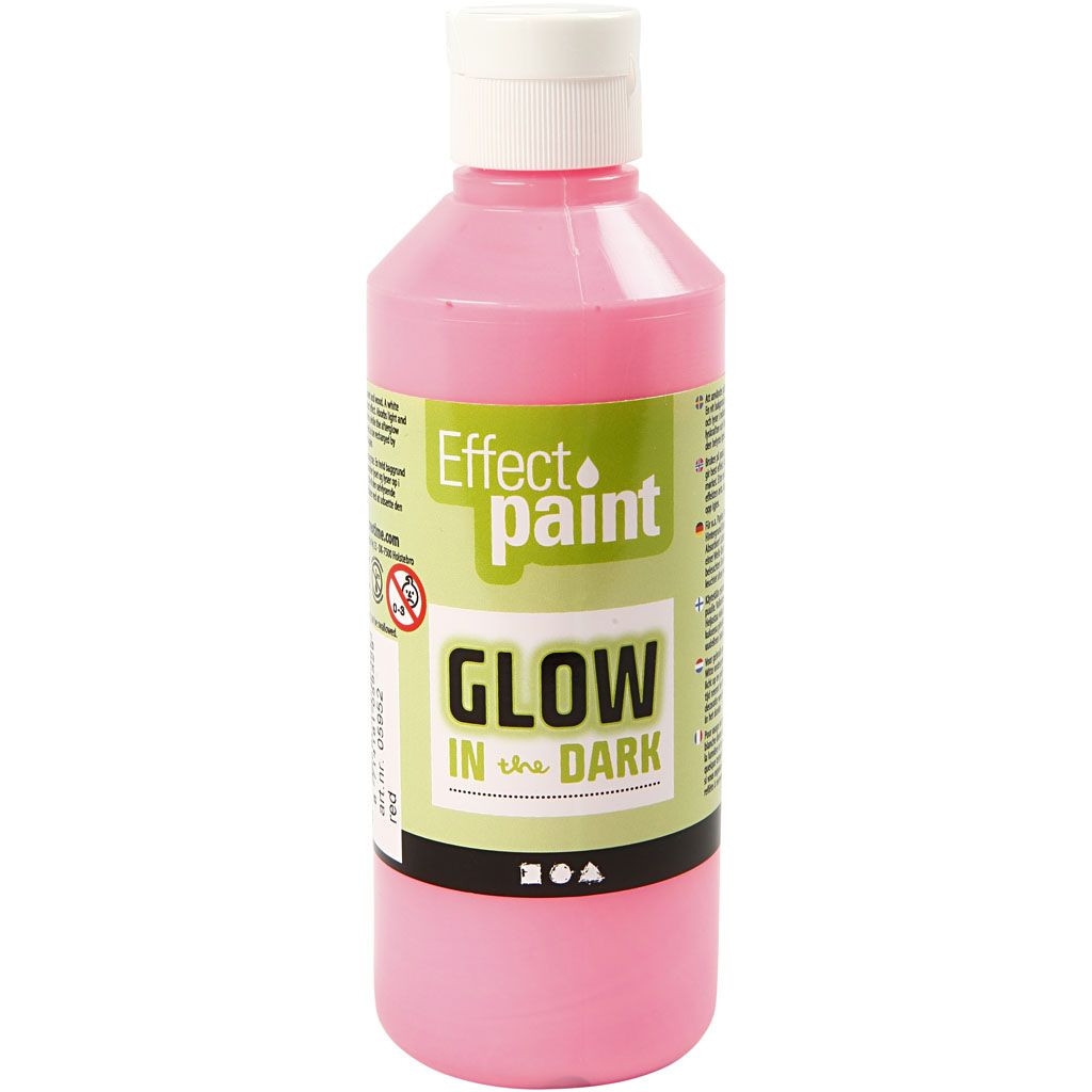 Effect paint GLOW in THE DARK verf ROZE