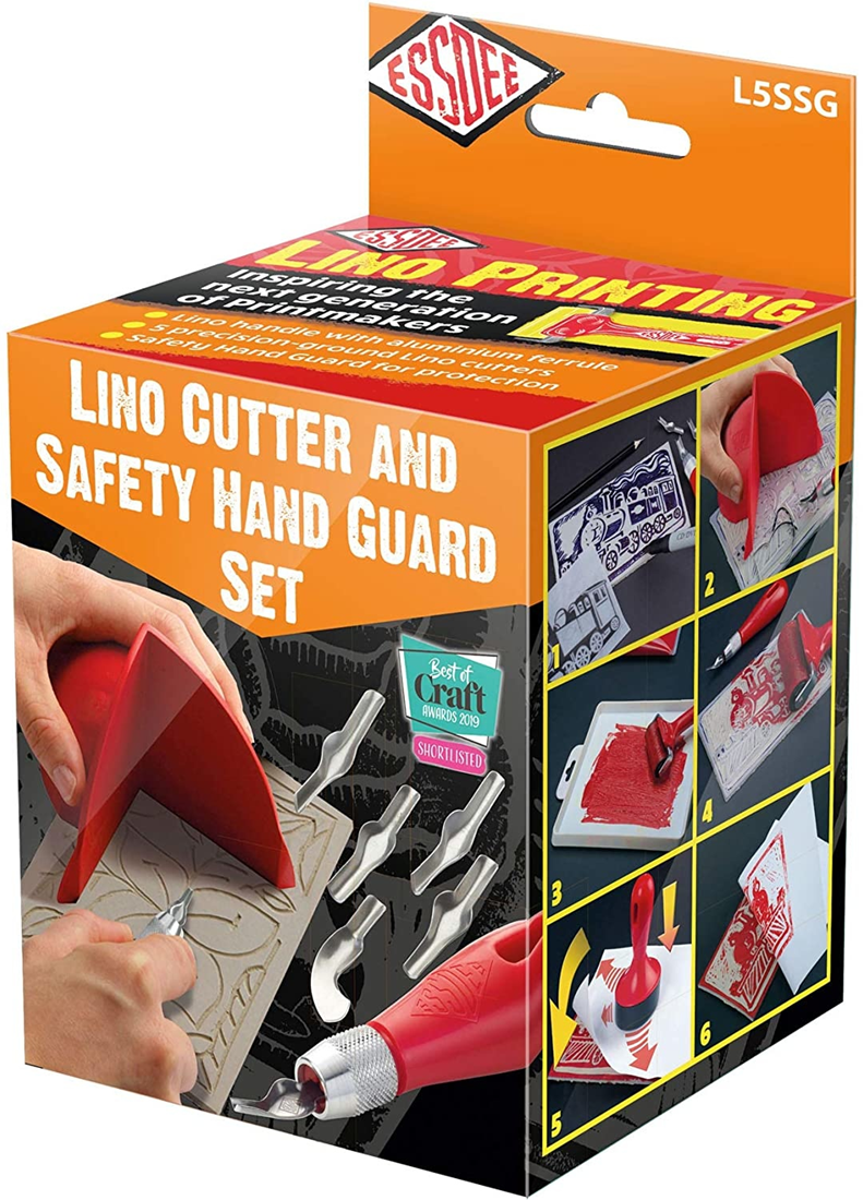 Essdee Linosnede Safety Guard Set | incl 5 lino gutsen (cuttes)